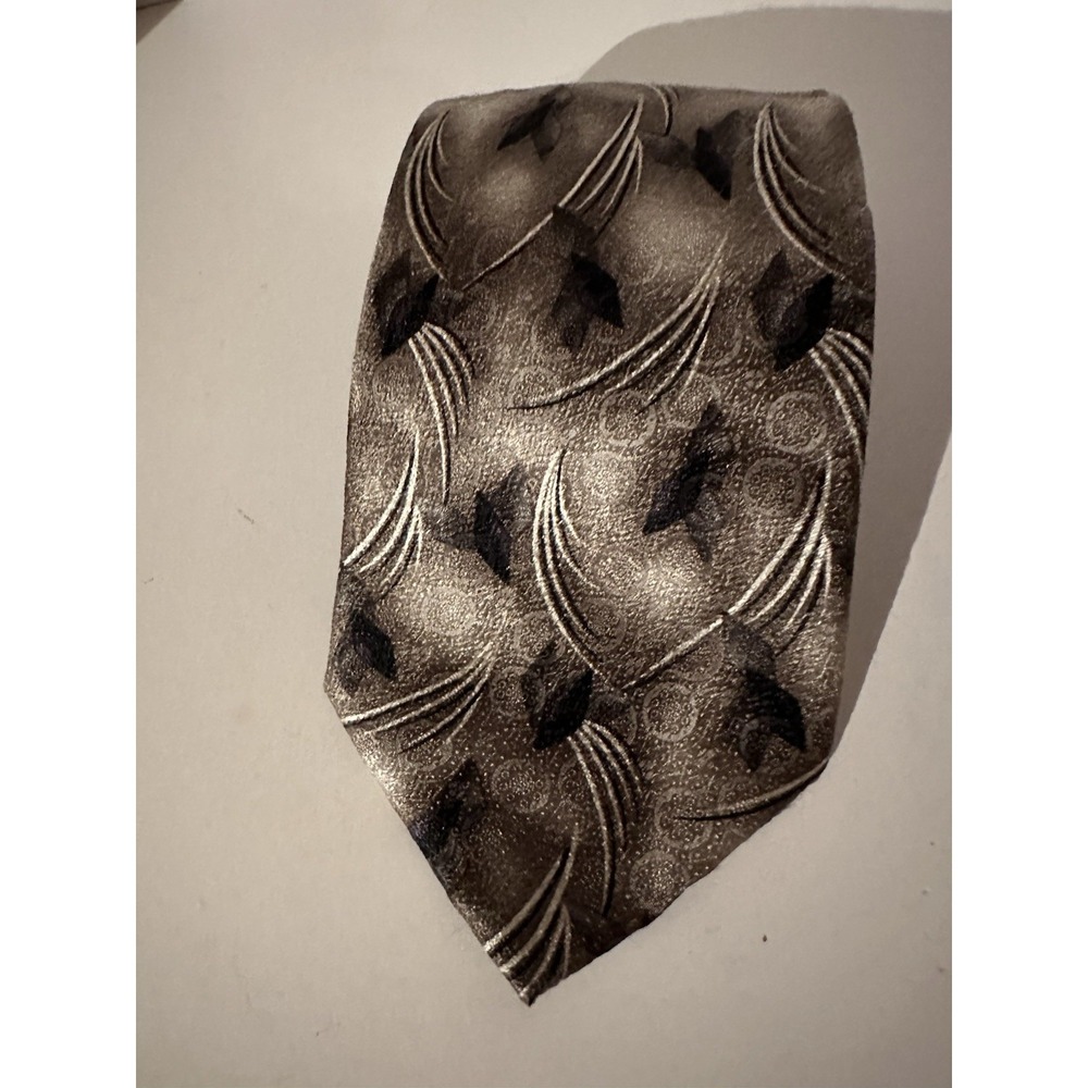 Pierre Cardin Men's Silk Ties 90s Vintage Abstract Prints Made In USA  59 X 4"